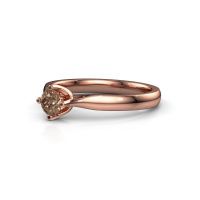 Image de Bague de fiançailles Eva 585 or rose diamant brun 0.30 crt