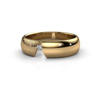 Afbeelding van Trouwring Leonila<br/>585 goud ±5x1.8 mm<br/>Lab-grown diamant 0.03 crt