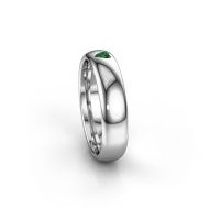 Afbeelding van Vriendschapsring WH0101L35BPHRT 950 platina smaragd ±5x2 mm
