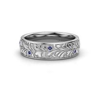 Image of Wedding ring WH2074L26D<br/>950 platinum ±6x2.4 mm<br/>Sapphire