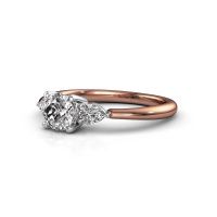 Afbeelding van Verlovingsring Chanou RND 585 rosé goud diamant 1.02 crt