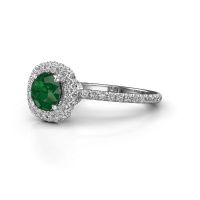 Image of Engagement ring Talitha RND 950 platinum emerald 6.5 mm