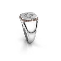 Image of Men's ring Johan<br/>950 platinum<br/>Brown diamond 0.255 crt