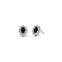 Image of Earrings Leesa<br/>585 white gold<br/>Black diamond 1.800 crt