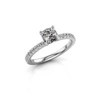 Image of Engagement Ring Crystal Cus 2<br/>585 white gold<br/>Diamond 1.24 crt