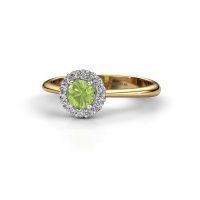 Image de Bague de fiançailles Anca<br/>585 or jaune<br/>Péridot 4.2 mm