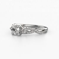 Image of Engagement Ring Marilou Cus<br/>585 white gold<br/>Diamond 0.69 crt