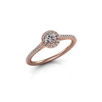 Image of Engagement ring seline rnd 2<br/>585 rose gold<br/>Diamond 0.491 crt