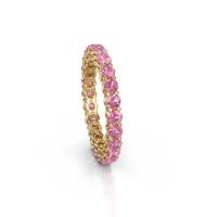 Image of Stackable ring Michelle full 2.7 585 gold pink sapphire 2.7 mm