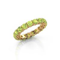 Image of Stackable ring Michelle full 3.4 585 gold peridot 3.4 mm