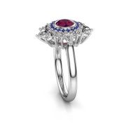 Image of Engagement ring Tianna 585 white gold rhodolite 5 mm
