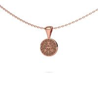 Image of Initial pendant Initial 010 585 rose gold