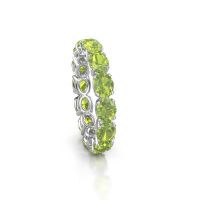 Bild von Ring vivienne ovl 5x4<br/>585 Weißgold<br/>Peridot 5x4 mm