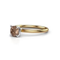 Afbeelding van Verlovingsring Crystal CUS 1 585 goud bruine diamant 1.00 crt