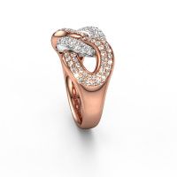 Afbeelding van Ring Kylie 3 11mm<br/>585 rosé goud<br/>Diamant 0.78 crt
