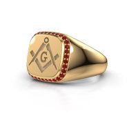 Image of Men's ring Johan<br/>585 gold<br/>Ruby 1.2 mm