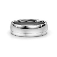 Image of Wedding ring WH2066M27D<br/>585 white gold ±7x2.4 mm