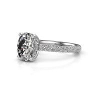 Image of Engagement ring saskia 2 ovl<br/>585 white gold<br/>lab-grown diamond 2.508 crt