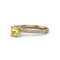 Afbeelding van Verlovingsring Crystal CUS 2 585 goud gele saffier 5 mm