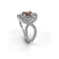 Bild von Ring Chau 585 Weißgold Braun Diamant 1.97 crt