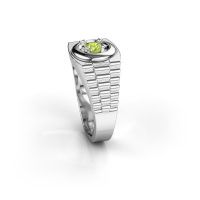 Image de Bague pour homme edward<br/>585 or blanc<br/>Péridot 4.7 mm