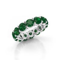 Bild von Ring heddy rnd 5.0<br/>585 Weißgold<br/>Smaragd 5 mm