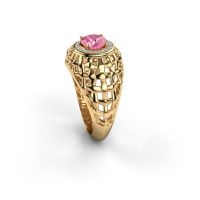 Afbeelding van Pinkring Jens 585 goud roze saffier 6.5 mm