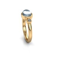 Afbeelding van Ring Liane 585 goud aquamarijn 8x6 mm