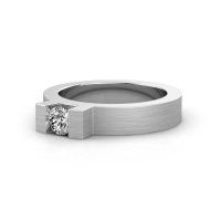 Afbeelding van Ring Leena 1<br/>585 witgoud<br/>Lab-grown diamant 0.30 crt