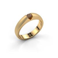 Image de Bague de fiançailles Theresia<br/>585 or jaune<br/>Diamant brun 0.15 crt