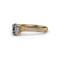Afbeelding van Verlovingsring Elenore ovl 585 goud diamant 0.65 crt
