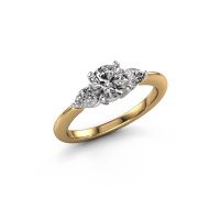 Afbeelding van Verlovingsring Chanou RND 585 goud lab-grown diamant 1.120 crt