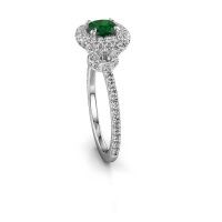 Image of Engagement ring Talitha CUS 585 white gold emerald 5 mm