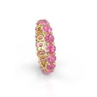 Bild von Vorsteckring heddy rnd 4.0<br/>585 Gold<br/>Pink Saphir 4 mm