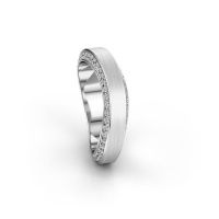 Afbeelding van Trouwring WH2029AM<br/>585 witgoud ±5x2.2 mm<br/>Diamant