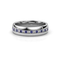 Image of Wedding ring WH0203L25BPM<br/>950 platinum ±5x2 mm<br/>Sapphire 1.3 mm