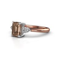 Afbeelding van Verlovingsring Chanou EME 585 rosé goud bruine diamant 1.92 crt