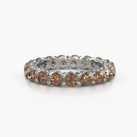 Image of Stackable ring Michelle full 3.4 585 white gold brown diamond 2.85 crt