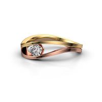 Image of Ring Sigrid 1<br/>585 rose gold<br/>Lab-grown diamond 0.25 crt