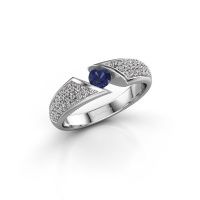 Image of Ring Hojalien 3<br/>585 white gold<br/>Sapphire 4 mm
