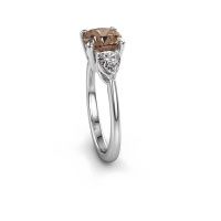 Afbeelding van Verlovingsring Chanou CUS 585 witgoud bruine diamant 2.70 crt