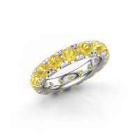 Bild von Vorsteckring jackie 4.0<br/>950 Platin<br/>Gelb Saphir 4 mm