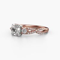 Image of Engagement Ring Marilou Cus<br/>585 rose gold<br/>Diamond 1.360 crt