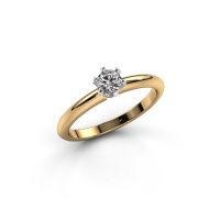 Image de Bague de fiançailles Tiffy 1<br/>585 or jaune<br/>Diamant 0.25 crt