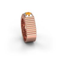 Image of Pinky ring Elias 585 rose gold citrin 5 mm