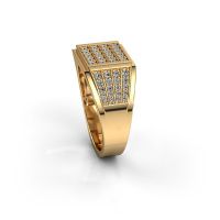 Image de Bague pour homme Tim<br/>585 or jaune<br/>Diamant synthétique 0.654 crt
