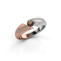 Image of Ring Hojalien 2<br/>585 rose gold<br/>Smokey quartz 4 mm