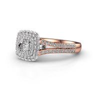 Afbeelding van Verlovingsring Annette<br/>585 rosé goud<br/>Diamant 0.872 crt