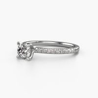 Image of Engagement Ring Crystal Rnd 2<br/>585 white gold<br/>Diamond 0.78 crt