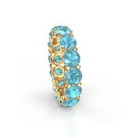 Bild von Ring heddy rnd 5.0<br/>585 Gold<br/>Blau Topas 5 mm